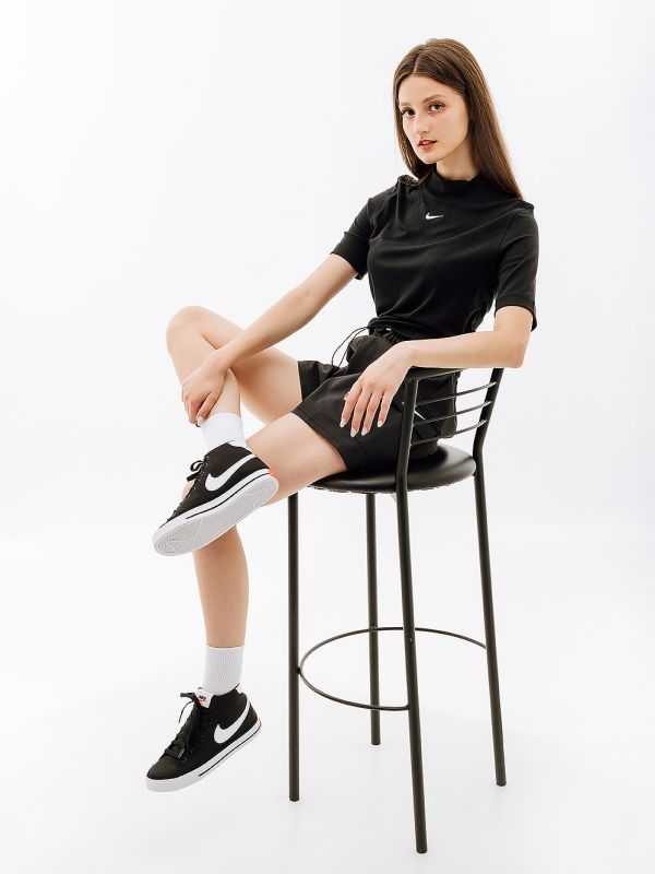 Футболка Nike W NSW ESSNTL RIB MOCK SS TOP