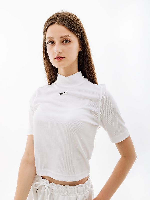 Футболка Nike W NSW ESSNTL RIB MOCK SS TOP