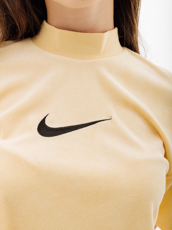 Футболка Nike W NSW MOCK SS TEE TRRY MS