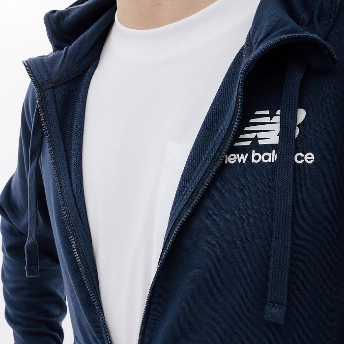 Кофта New Balance Essentials Stacked Logo FZ