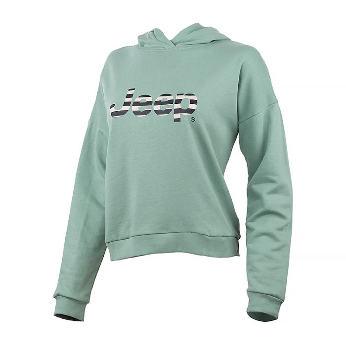 Кофта JEEP HOODED CROPPED SWEATSHIRT Striped Print