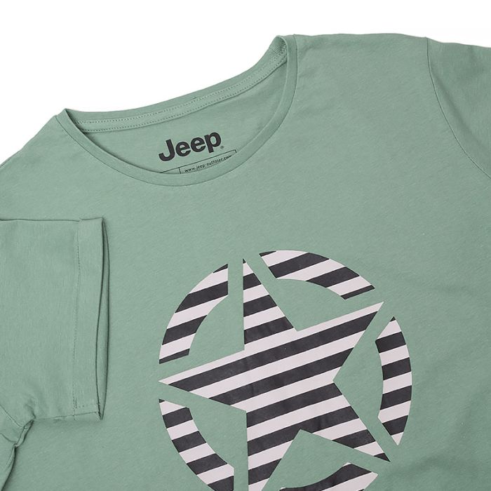 Футболка JEEP T-SHIRT OVERSIZE STAR Striped Print Turn